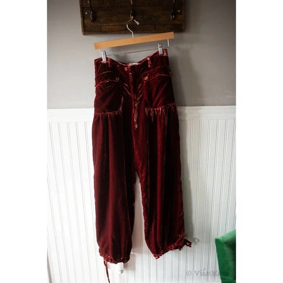 Free People Lotus Velvet Pants 25 NEW - Picture 2 of 4